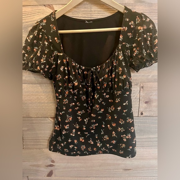 FALL PEASANT TOP WHIMSY FAIRY GRUNGE - Picture 2 of 5